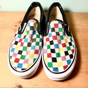 Rare Rainbow checkerboard vans